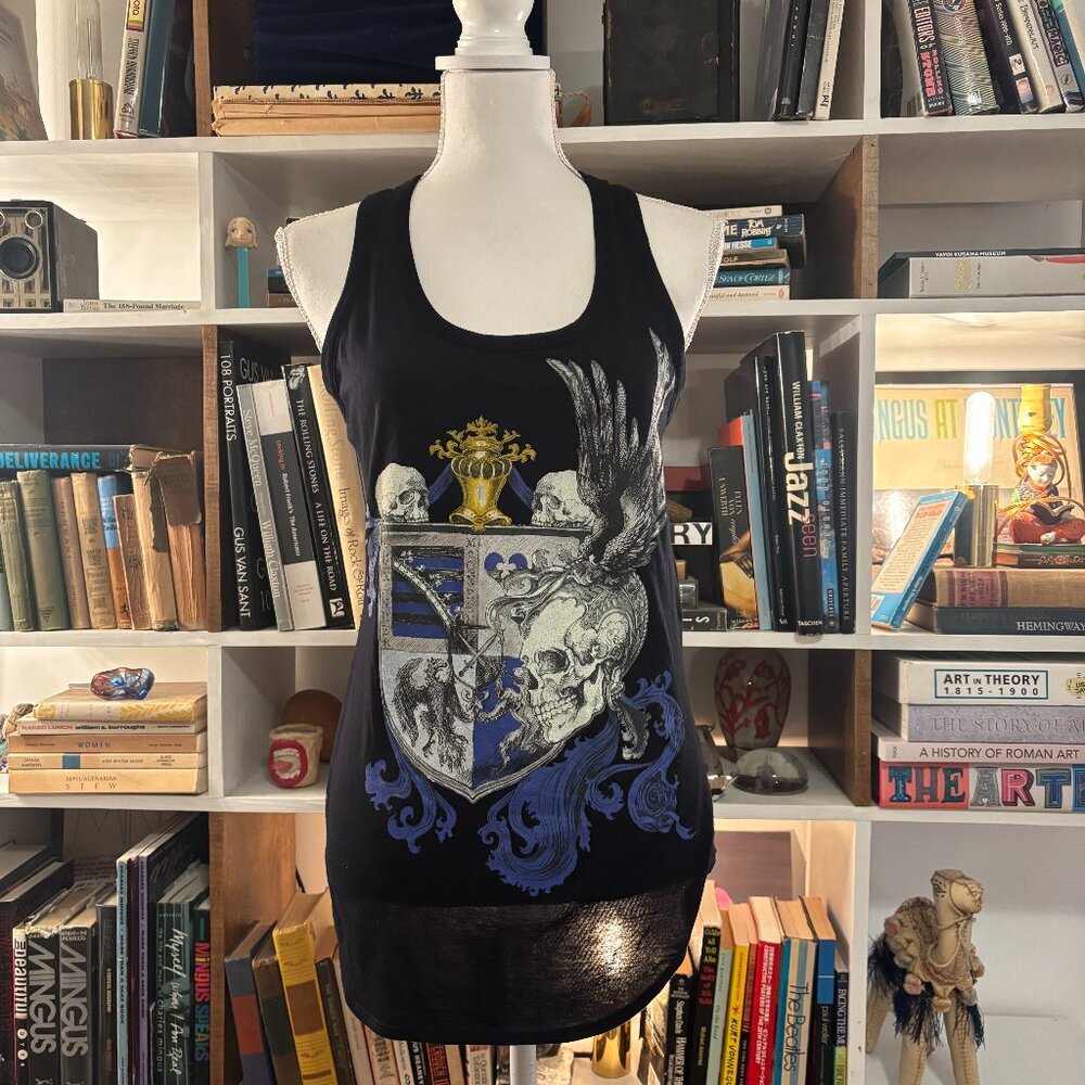 alexander mcqueen skull tank